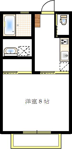 柴田郡柴田町船岡中央のアパートの間取り