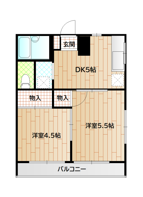 ブランドールＫの間取り