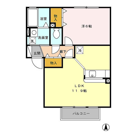 グリーンカースルAの間取り