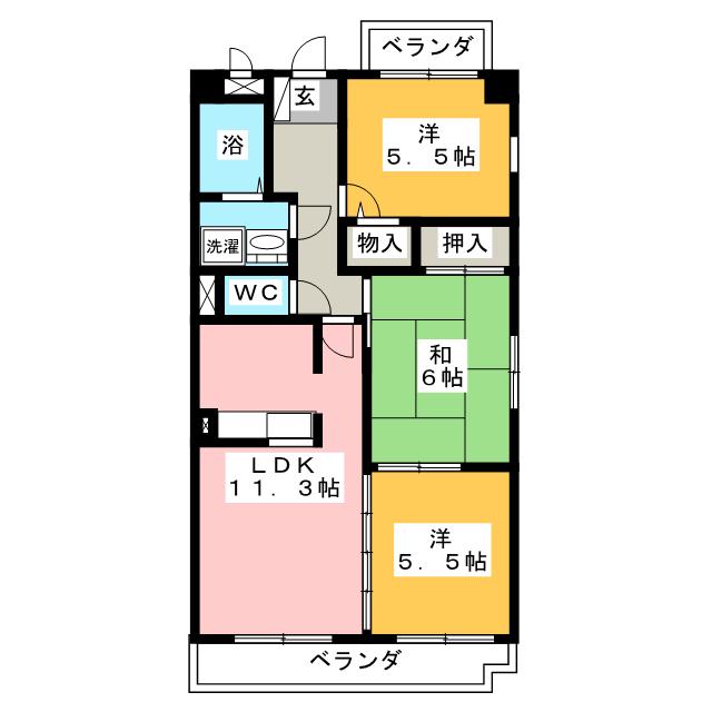 ミレニアム国分の間取り