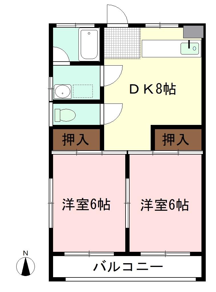 上野屋コーポの間取り