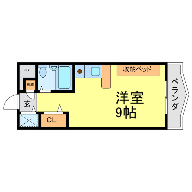 徳島市山城町のマンションの間取り