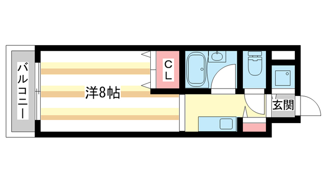 生駒市東新町のマンションの間取り