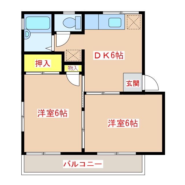 フレグランススリーゼ　Ａ棟の間取り