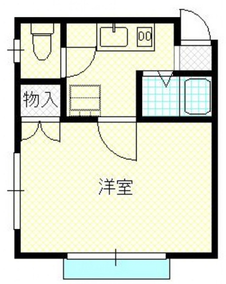 広島市南区山城町のアパートの間取り