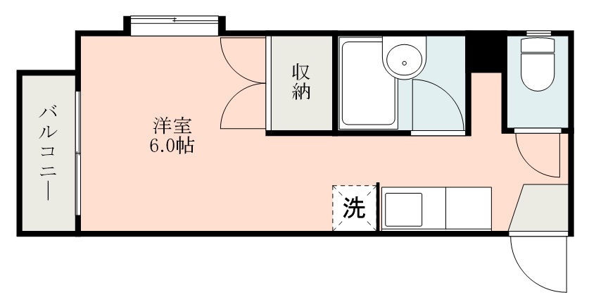 鹿児島市荒田のマンションの間取り