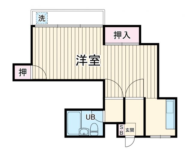 神奈川県相模原市中央区富士見５（マンション）の賃貸物件の間取り