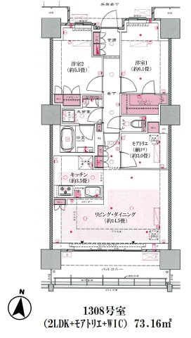 大宮スカイ＆スクエア　ザ・タワーの間取り
