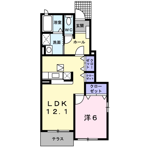 グラツィアＣの間取り