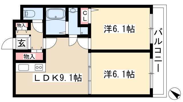 さくらHills YAGOTOの間取り