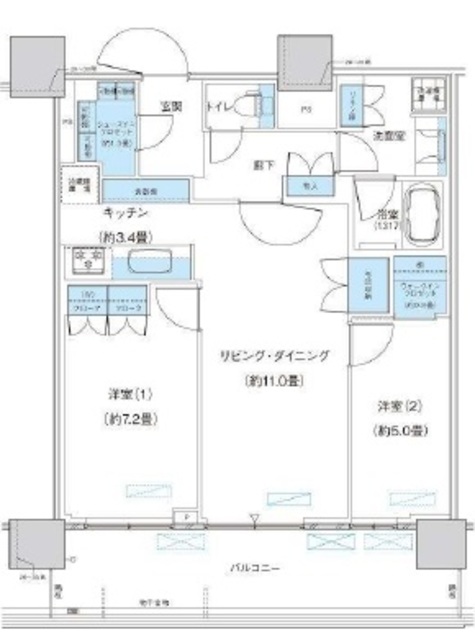 パークシティ柏の葉キャンパス ザ・ゲートタワーウエストの間取り