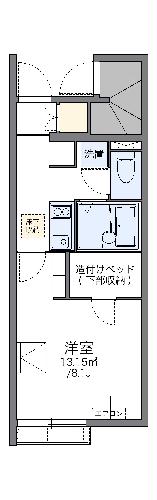 レオネクストＮＡＫＡＺＡＷＡの間取り