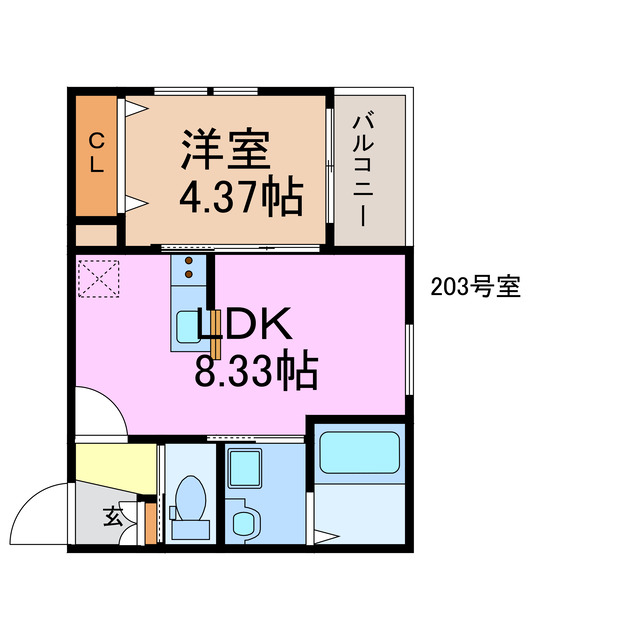 ルボア神沢の間取り