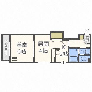 パレノール山鼻南１８条の間取り