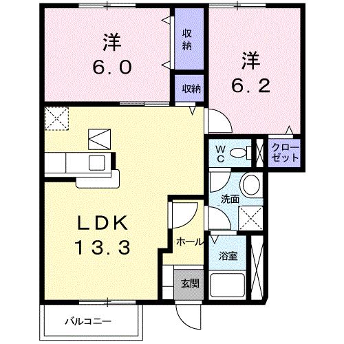 Ｌａ．アルモニーＣの間取り