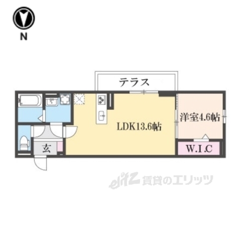 Ｄ－ＲＯＯＭルシエルの間取り