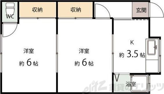 中里文化　3号棟の間取り