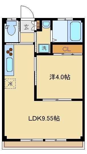 西東京市東町のマンションの間取り