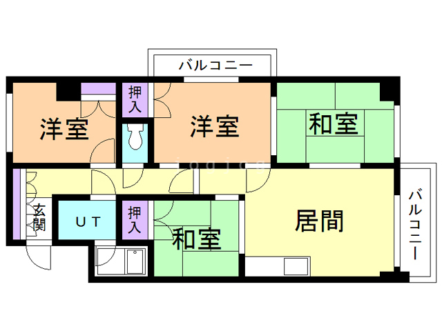 ハーモニー豊岡の間取り