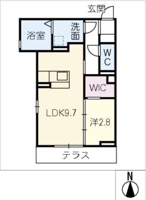 ディーシャンブル南丸之内　Ｂ棟の間取り