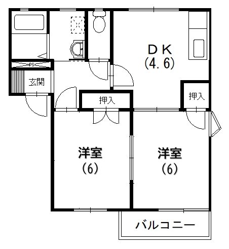 フレグランスラミBの間取り