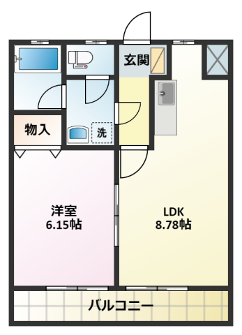 Sky City元浜の間取り