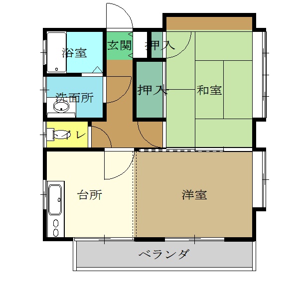 第2ロイタウンCの間取り