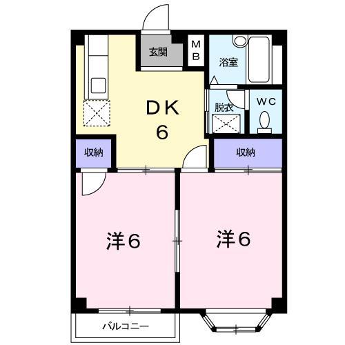 トキタハイツの間取り