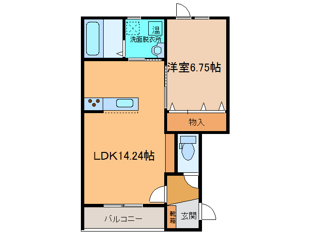 【ヴェルデIの間取り】