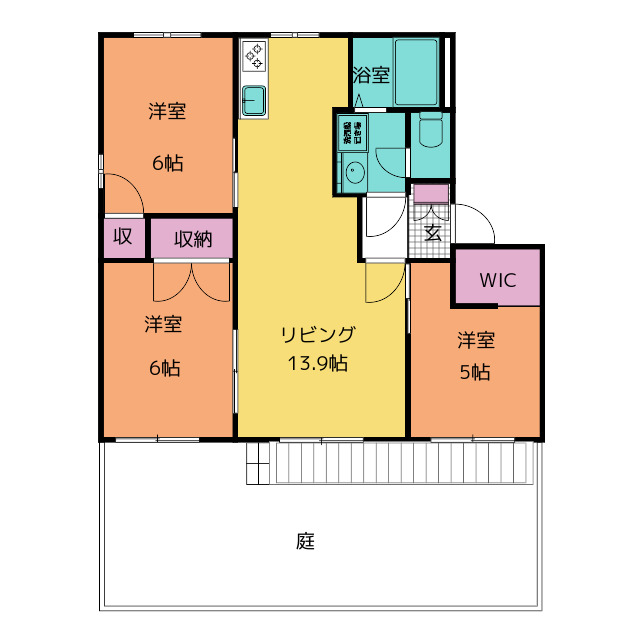 エステート２１の間取り