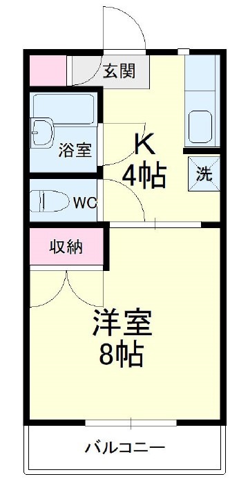 浜松市浜名区貴布祢のマンションの間取り