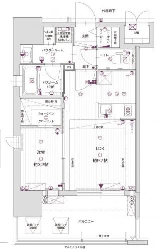 福岡市中央区草香江のマンションの間取り