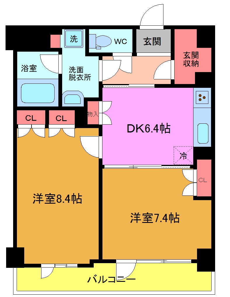 浦安市猫実のマンションの間取り