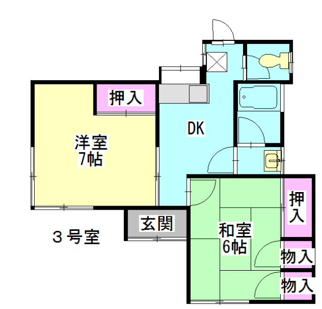 【しろべ貸家の間取り】