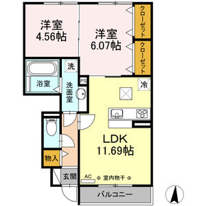 クレアージュの間取り