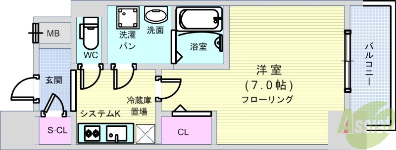 アドバンス上町台シュタットの間取り