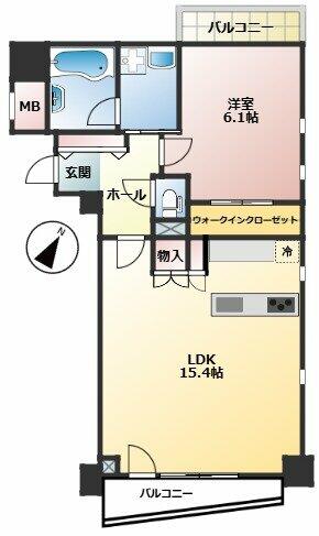 渋谷区代々木のマンションの間取り