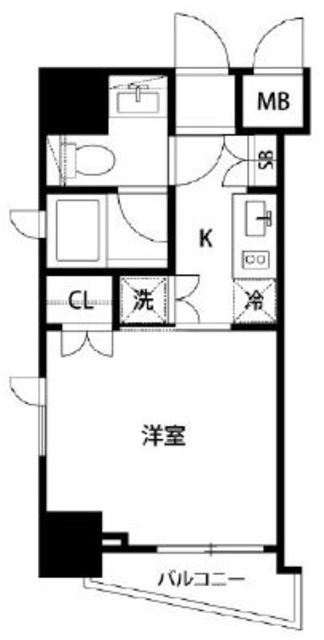 中央区銀座のマンションの間取り