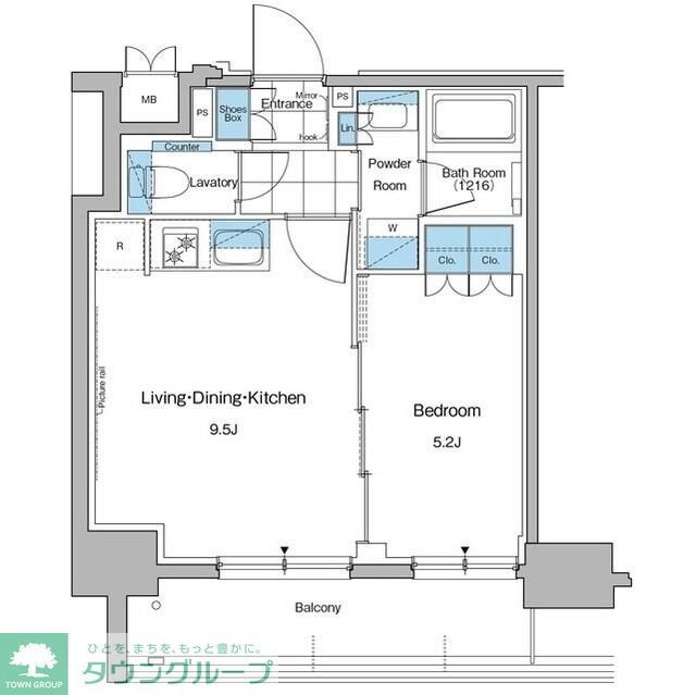 台東区台東のマンションの間取り