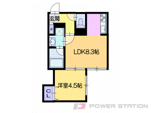 ラシュエット住ノ江の間取り