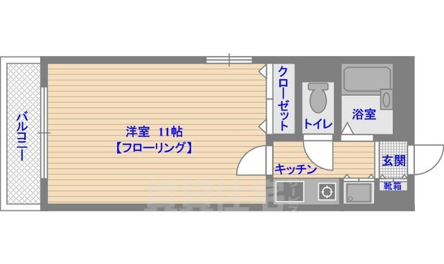 ベルメゾン百道の間取り