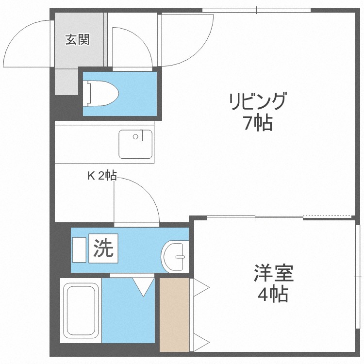 プレジールの間取り