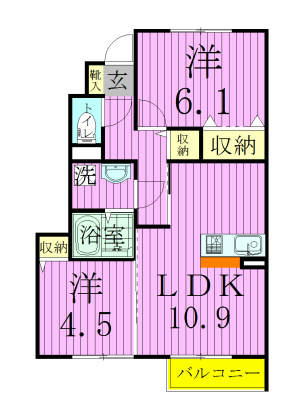 【そよかぜ・Ｋの間取り】