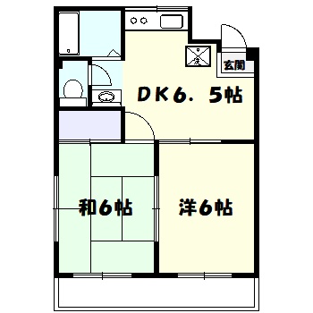 川崎市高津区下作延のマンションの間取り