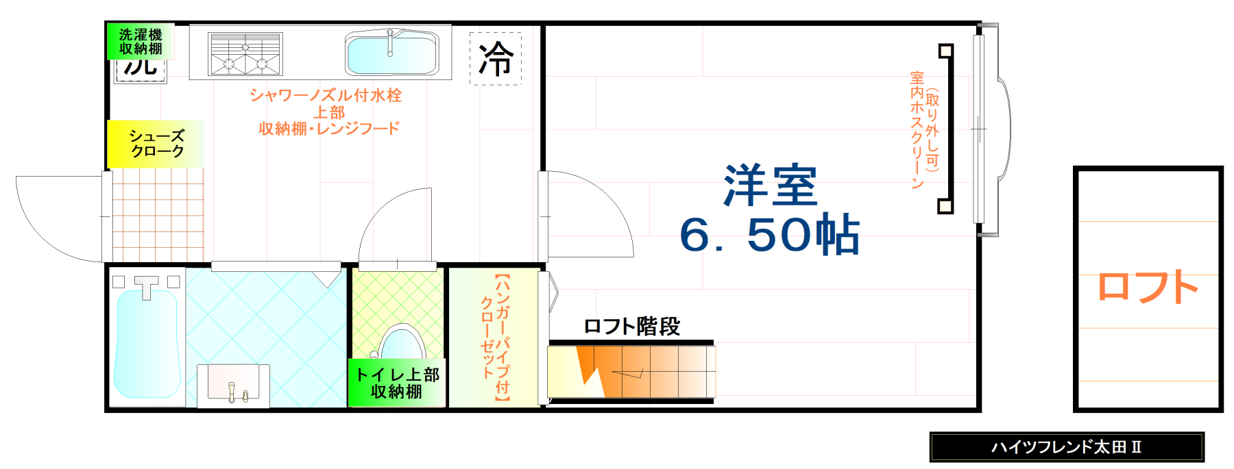 ハイツフレンド太田IIの間取り