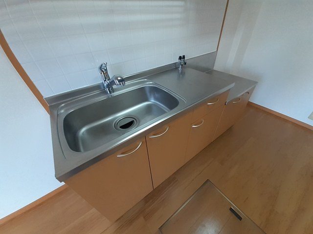 キッチン　2口ガスコンロ設置可