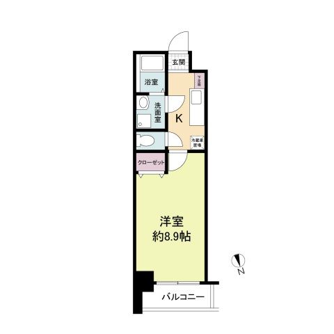 広島市中区幟町のマンションの間取り