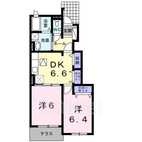 プラシード勝根Bの間取り