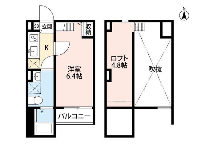 京都市右京区太秦安井北御所町のアパートの間取り