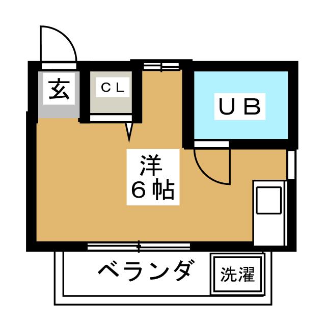 東京都目黒区下目黒５（アパート）の賃貸物件の間取り